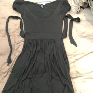 H&M black tieback dress